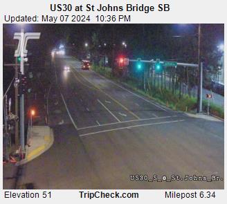 US30 at St Johns Bridge SB